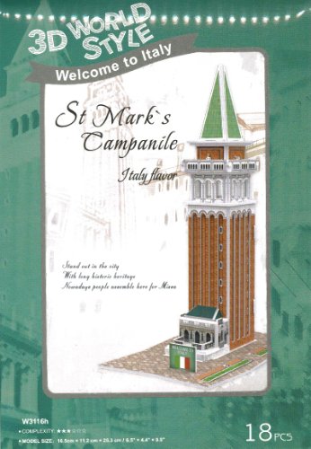 3D立体パズル 3D World Style Series ヴェネツィア・サン・マルコの鐘楼 W3116h