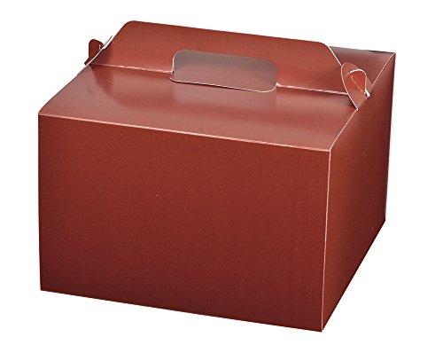 パール金属 ラフィネ デコ ケーキ ボックス 18cm用 シフォン 兼用 ブラウン 【日本製】 D-6224