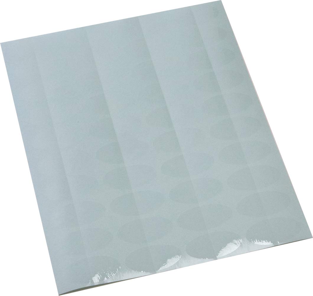封印シール（大）透明 楕円 4×2cm 200枚 業務用封印シール スリッター付き