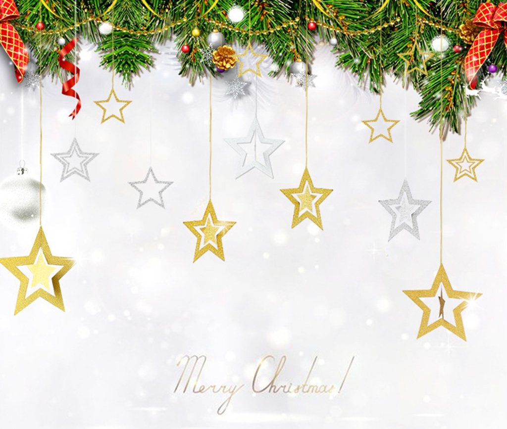 クリスマス飾り 星型 オーナメント グッズ CHRISTMAS X'mas 飾り 装飾 幸せを運ぶ スター クリスマス パーティー ウォールデコ 壁掛