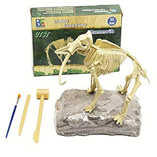 UTST 恐竜 化石 発掘 おもちゃ キット ティラノサウルス マンモス 知育 知的 興味 子供用 景品 ギフト プレゼント に (マンモス)
