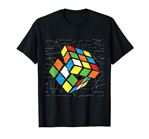 魔法の立方体、物理学、数学、オタク、立方体のデザイン Tシャツ