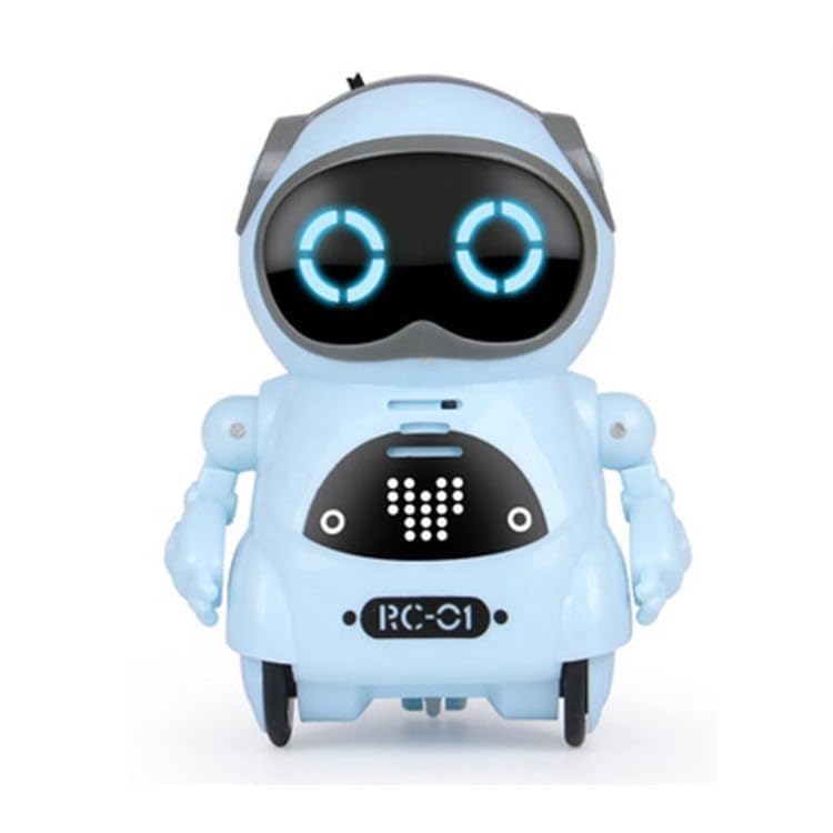 おしゃべりロボット 英語 子供 男の子 女の子 おもちゃ 知育玩具 誕生日プレゼント (ブルー)